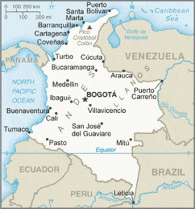 Map of Colombia