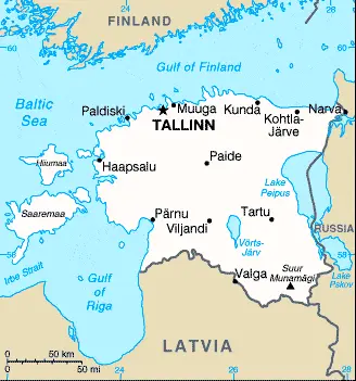 This image shows the draft map of Estonia, Europe. For more details of the map of Estonia, please see this page below.