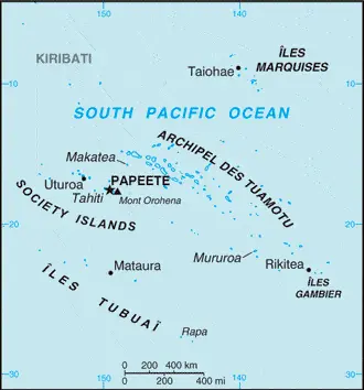 This image shows the draft map of French Polynesia, Oceania. For more details of the map of French Polynesia, please see this page below.