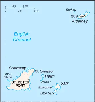 This image shows the draft map of Guernsey, Europe. For more details of the map of Guernsey, please see this page below.