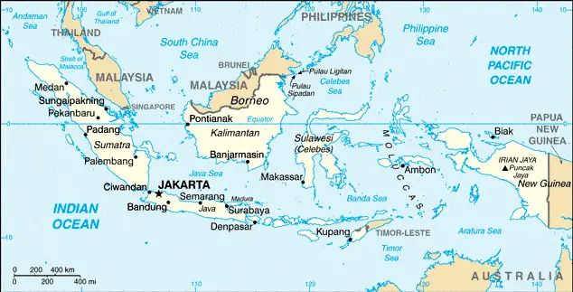 This image shows the draft map of Indonesia, Southeast Asia. For more details of the map of Indonesia, please see this page below.