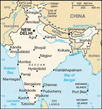 This image shows the draft map of India, Asia. For more details of the map of India, please see this page below.