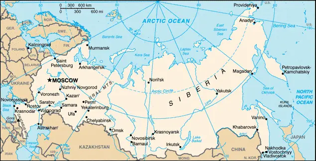 This image shows the draft map of Russia, Asia. For more details of the map of Russia, please see this page below.
