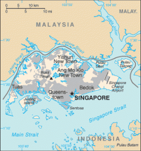 Map of Singapore