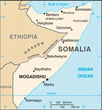 This image shows the draft map of Somalia, Africa. For more details of the map of Somalia, please see this page below.
