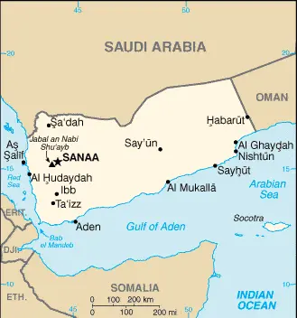 This image shows the draft map of Yemen, Middle East. For more details of the map of Yemen, please see this page below.